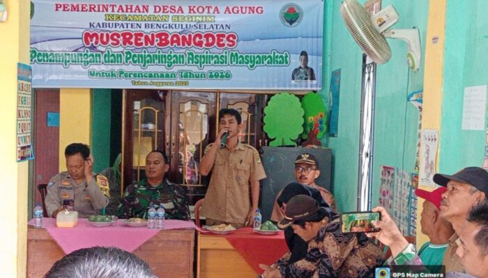 Pemdes Kota Agung Gelar Acara Musrinbangdes, Untuk Tahun 2026, Guna Penjaringan Aspirasi Masyarakat