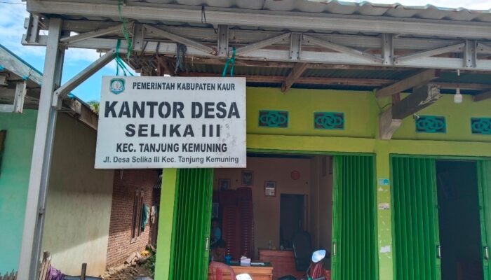 Diduga Anggaran Dana Desa Selika lll Kecamatan Tanjung Kemuning/Kaur Tidak Sesuai Dengan Regolasi.
