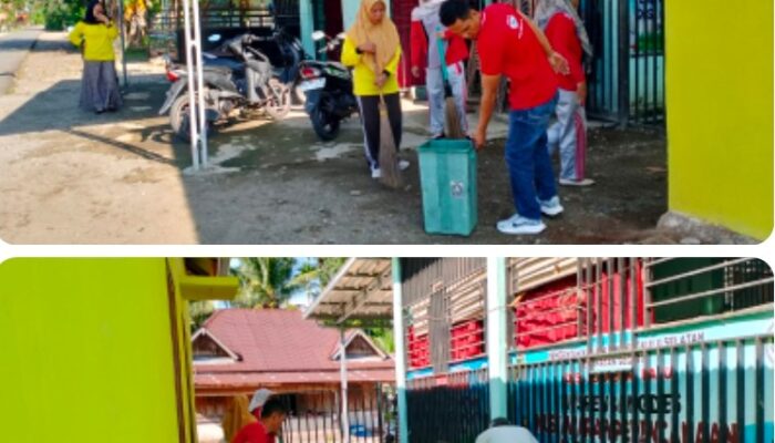 Pemerintah Desa Kota Bumi Baru, Tingkatkan Kebersihan Lingkungan, Desa Kota Bumi Baru Rutin Laksanakan Gotong Royong Jumat Bersih