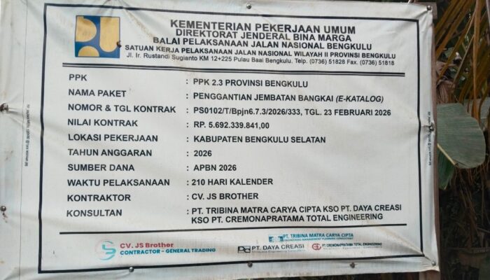 Diduga Penggantian Jembatan Bangkai Gunakan Besi Berkarat, Kontraktor Beri Penjelasan