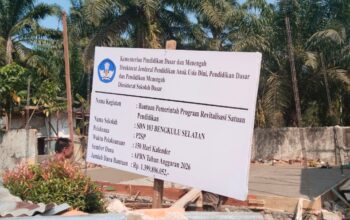 Program Revitalisasi Satuan Pendidikan SDN 103 Bengkulu Selatan Diduga Tidak Sesuai Juknis.