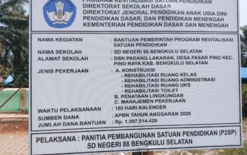 Program Refit SD 88 Bengkulu Selatan Disorot, Material dan Pekerjaan Konstruksi Diduga Tak Sesuai Ketentuan